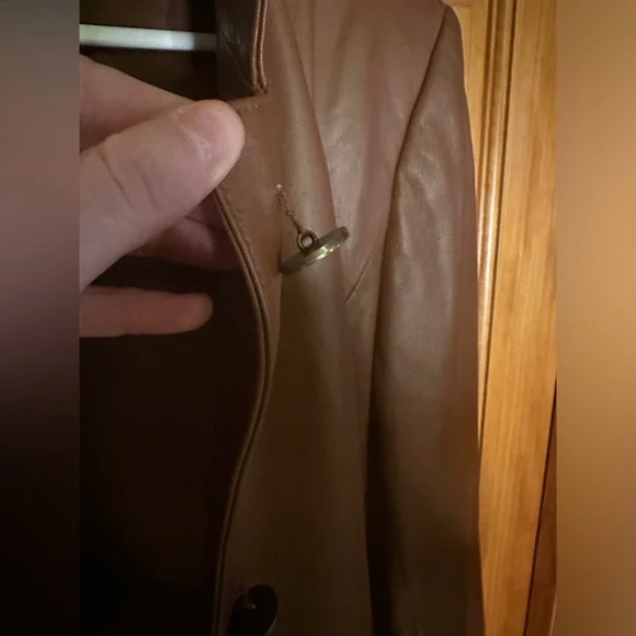 Talbots Brown Leather Jacket - Picture 3 of 9